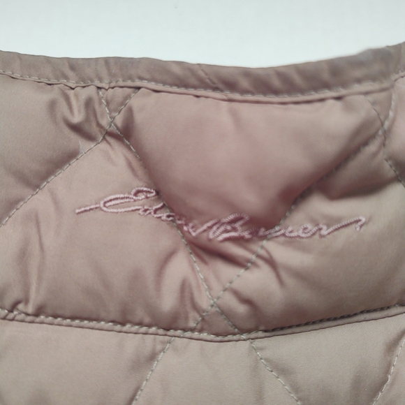 EDDIE BAUER Tan Goose Down Quilted Jacket Size Large - Picture 4 of 14